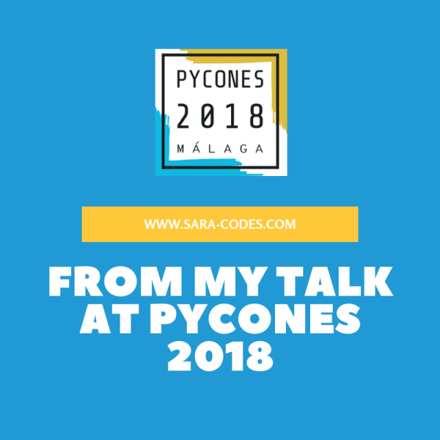 From my talk at PyConES 2018